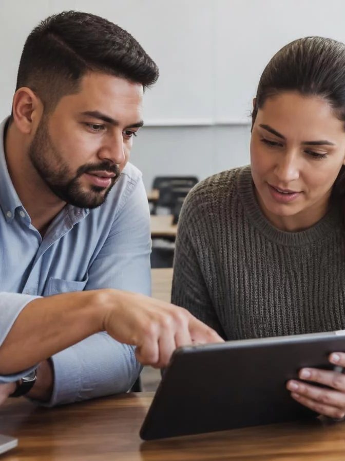 Grupo rindo logo após uma rodada, ainda com as folhas de anotação nas mãos